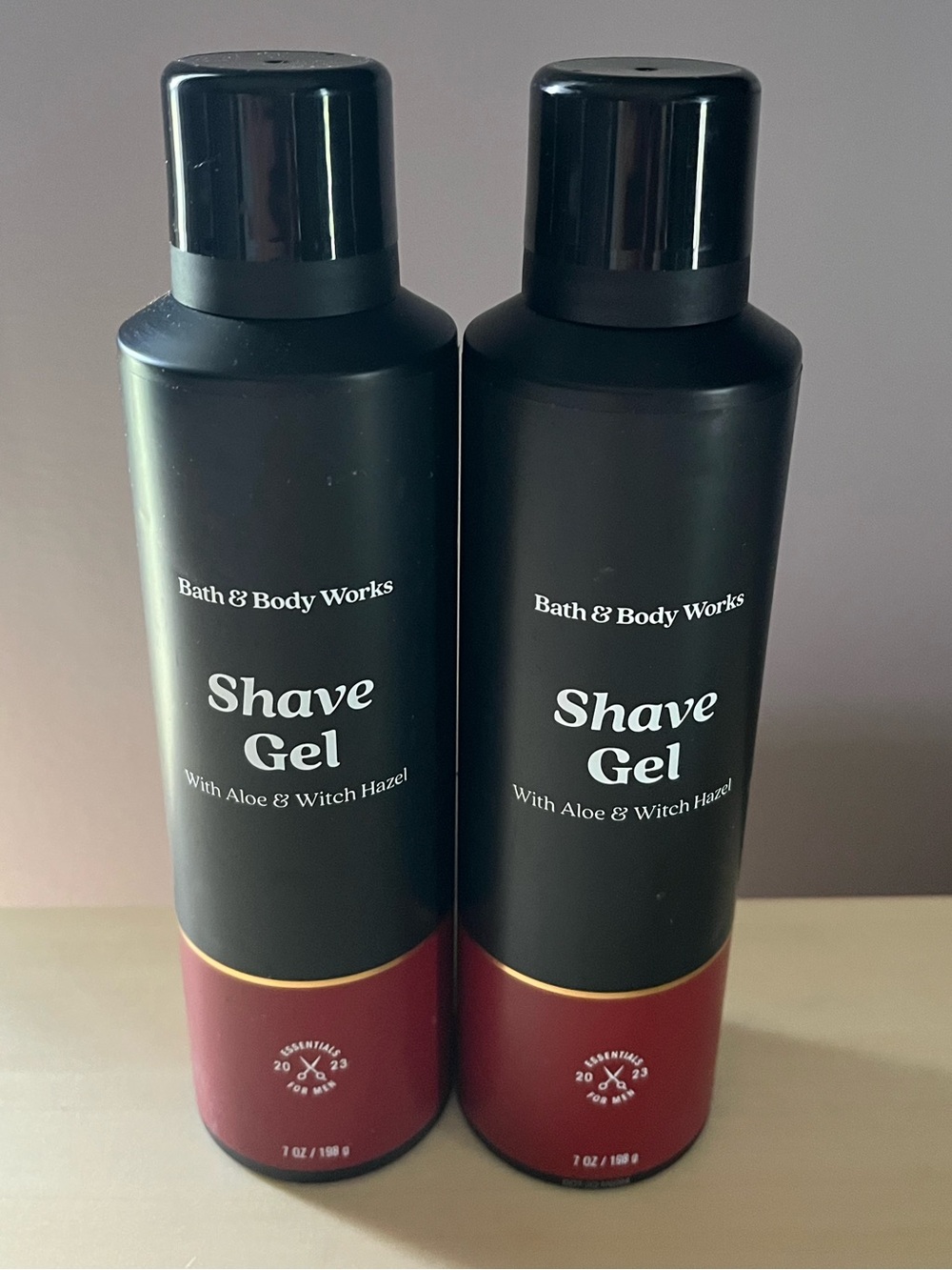 Two Men’s Bath & Body Works Shave Gels 7 oz. Each New